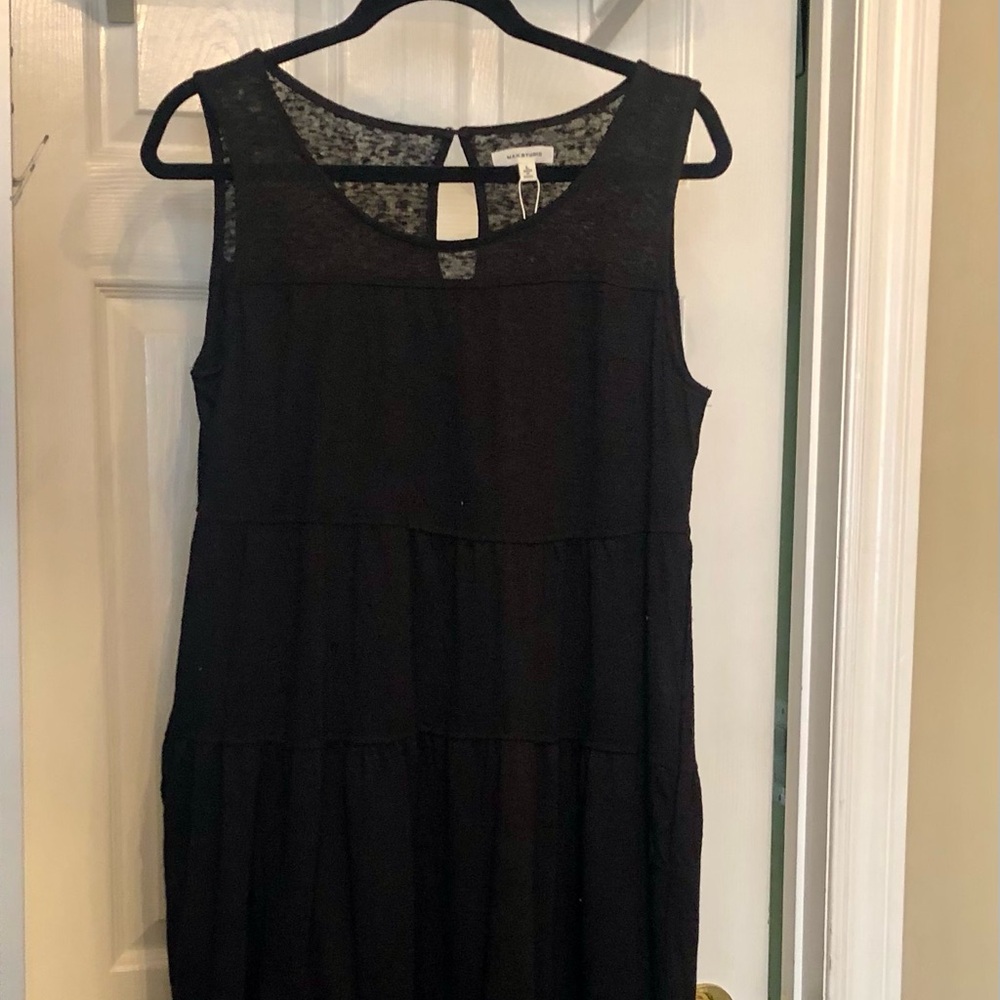 Max Studio Black Sleeveless Maxi Dress Size Large BNWT